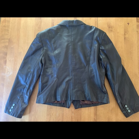 Bagatelle rich brown vintage leather jacket - Picture 2 of 9